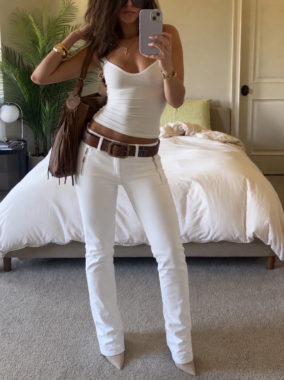 Vintage Gucci White Slim Trousers IT 40 / Fits S
